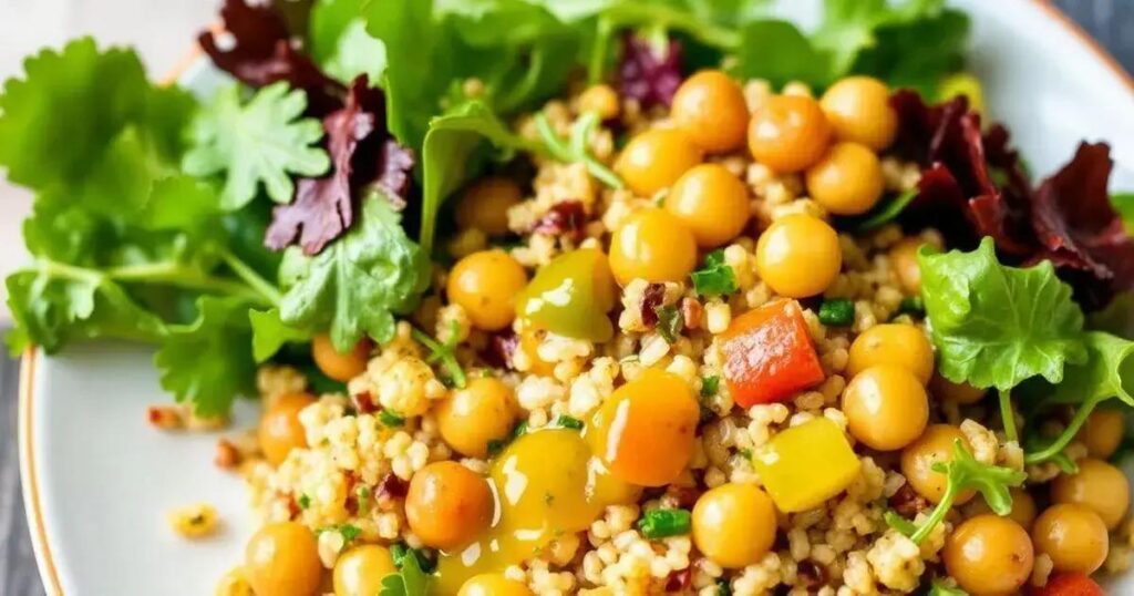 How to Prepare a Quinoa and Chickpea Salad with Lemon Vinaigrette