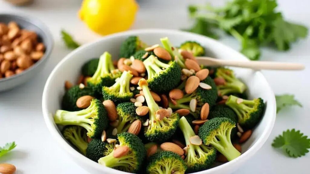 How to Prepare a Roasted Broccoli and Almond Salad: Easy Steps