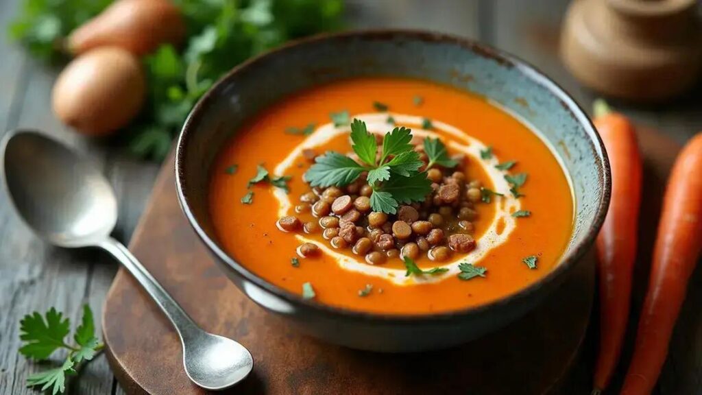 How to Prepare a Roasted Carrot and Lentil Soup for Hormonal Health