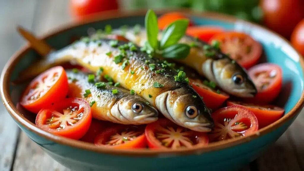 How to Prepare a Sardine and Tomato Salad with Olive Oil