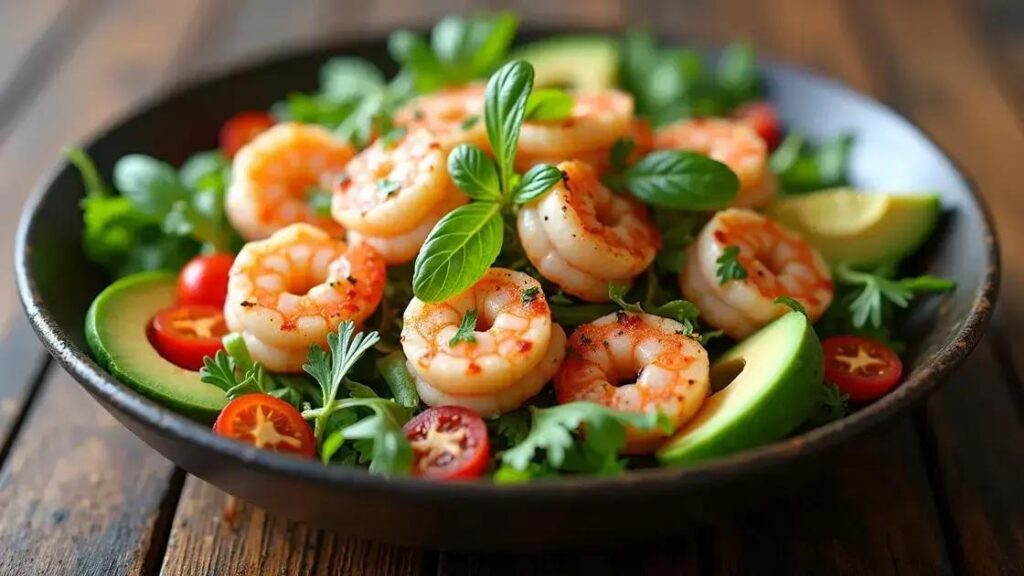 How to Prepare a Shrimp and Avocado Salad for Men Over 50