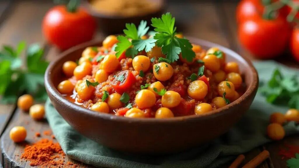 How to Prepare a Spicy Chickpea and Tomato Curry Delight