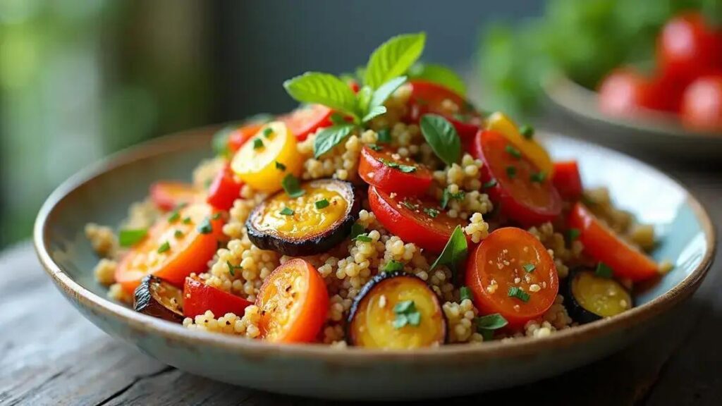 How to Prepare a Spicy Quinoa Salad with Roasted Vegetables