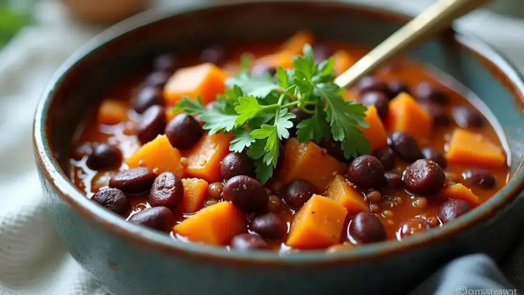 How to Prepare a Sweet Potato and Black Bean Chili for Hormonal Support