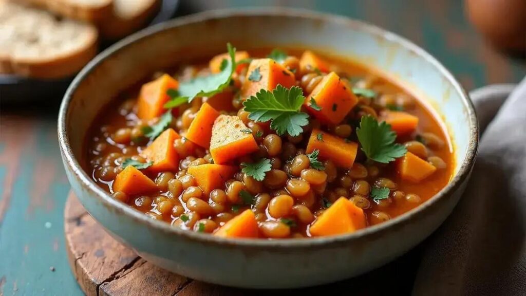 How to Prepare a Sweet Potato and Lentil Curry for Men Over 50