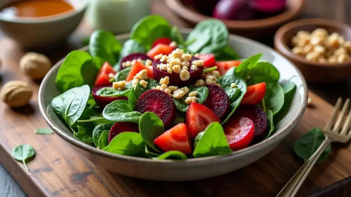 How to Prepare Beet and Spinach Salad