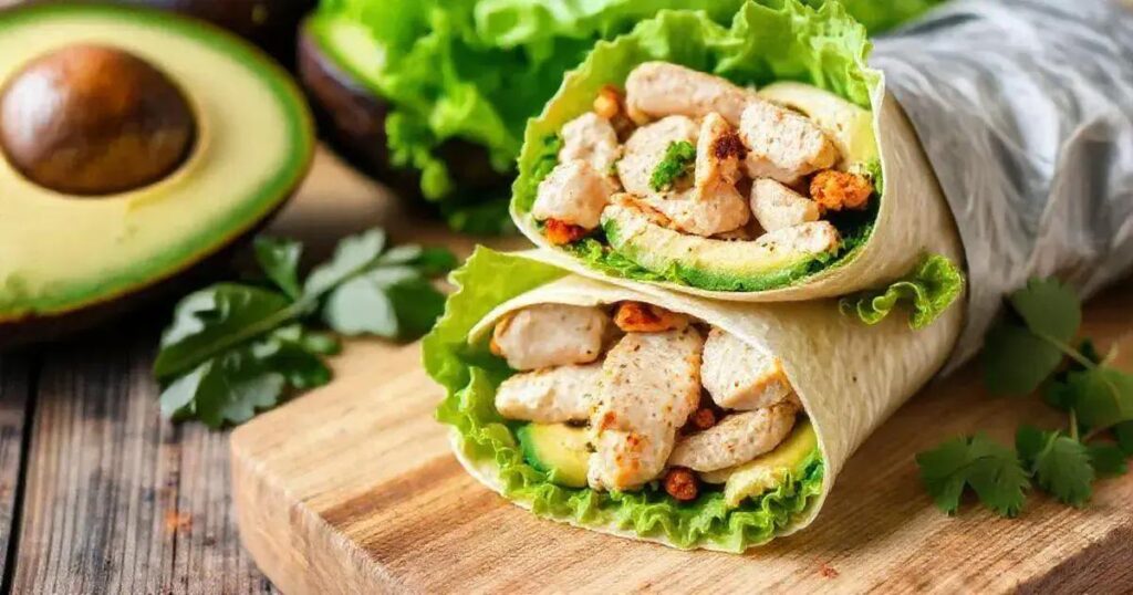 How to Prepare Chicken and Avocado Wraps for a Healthy Meal