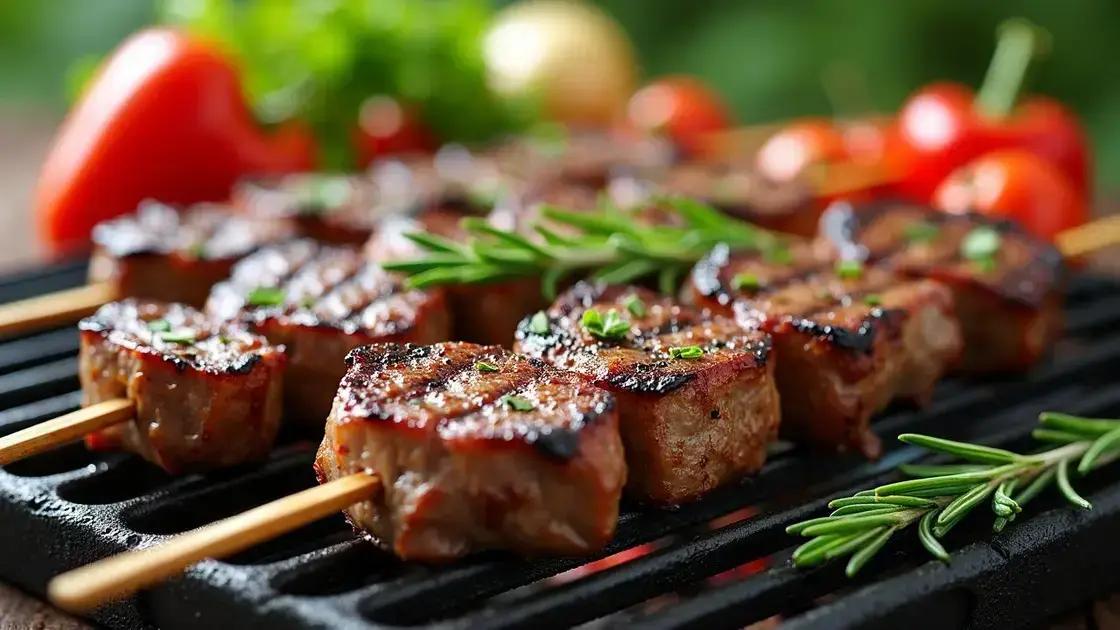 How to Prepare Grilled Lamb and Rosemary Skewers