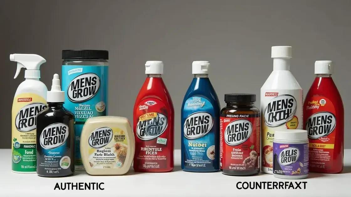 Identifying Counterfeit Mens Grow Products