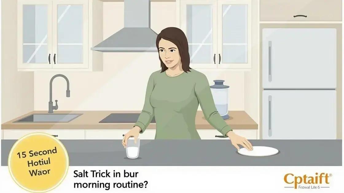 Incorporating the Salt Trick into Your Routine Incorporating the Salt Trick into Your Routine