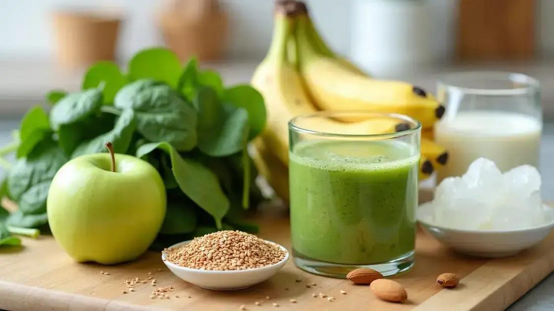 Ingredients for a Green Smoothie