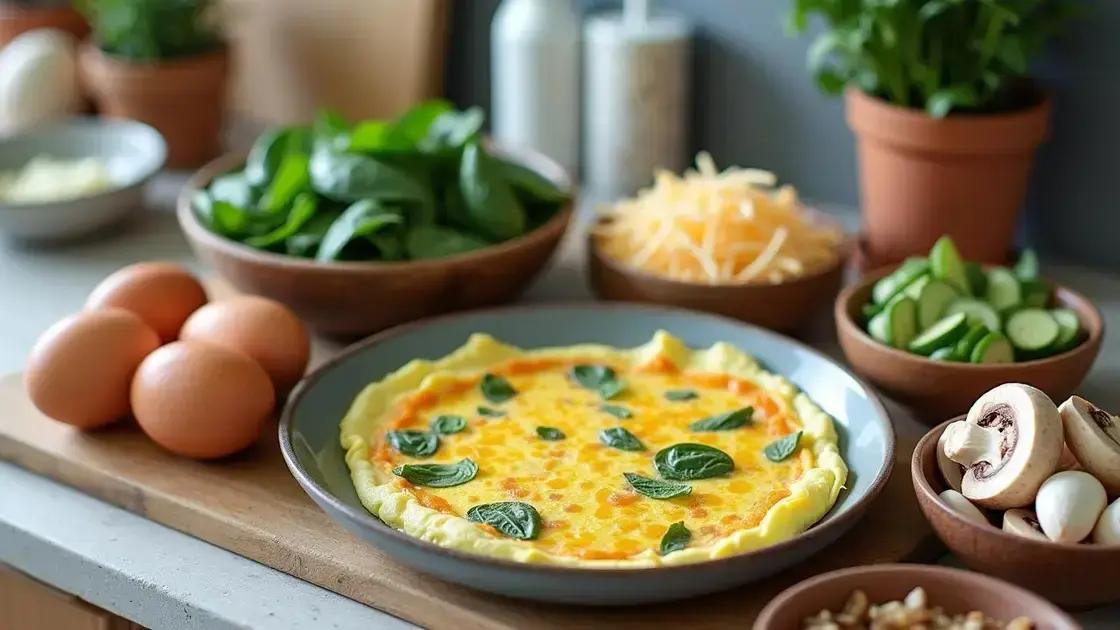 Ingredients for a High-Protein Omelet