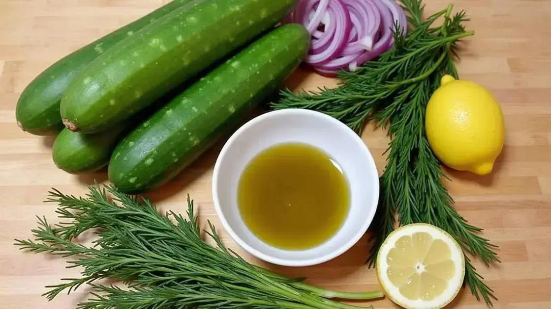 Ingredients for a Perfect Cucumber and Dill Salad