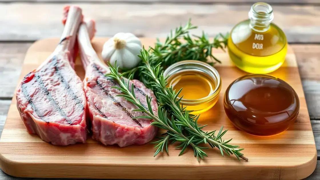 Ingredients for Grilled Lamb Chops