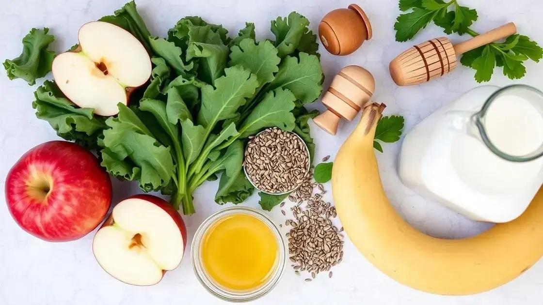 Ingredients for Hormonal Support Smoothie