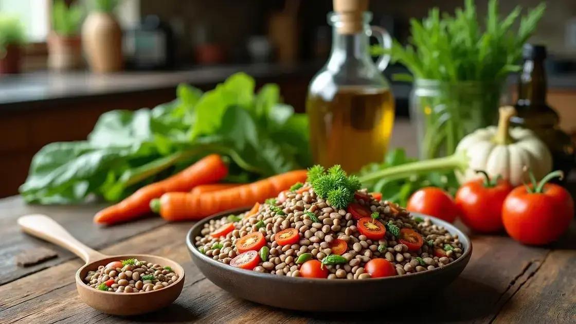 Ingredients for Lentil Salad