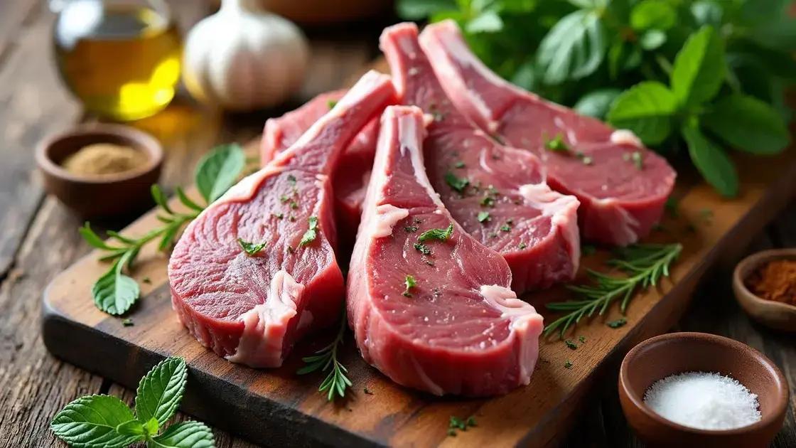 Ingredients for Perfect Grilled Lamb Chops