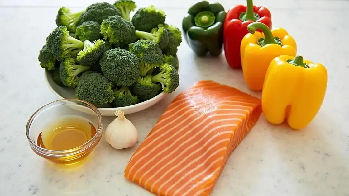 Ingredients for Salmon and Broccoli Stir-Fry