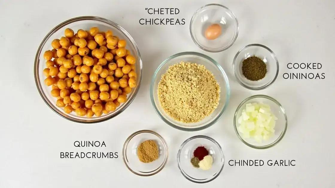 Ingredients for Your Veggie Burger