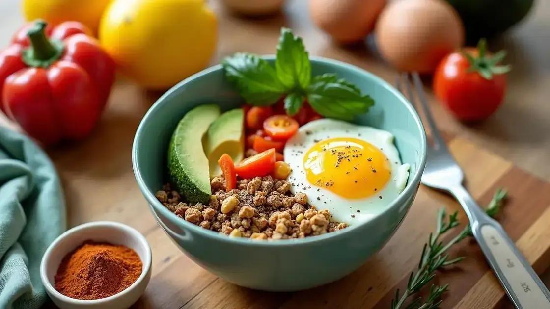 Ingredients Needed for a Breakfast Bowl