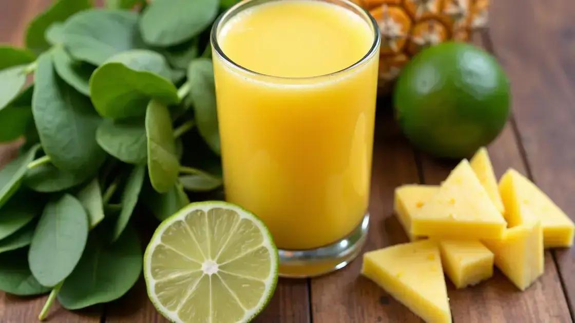 Ingredients Needed for a Pineapple Lime Spinach Smoothie