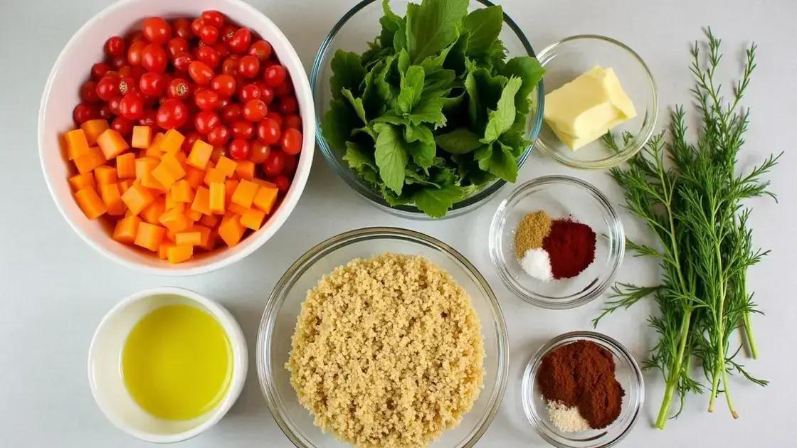 Ingredients Needed for a Quinoa Bowl