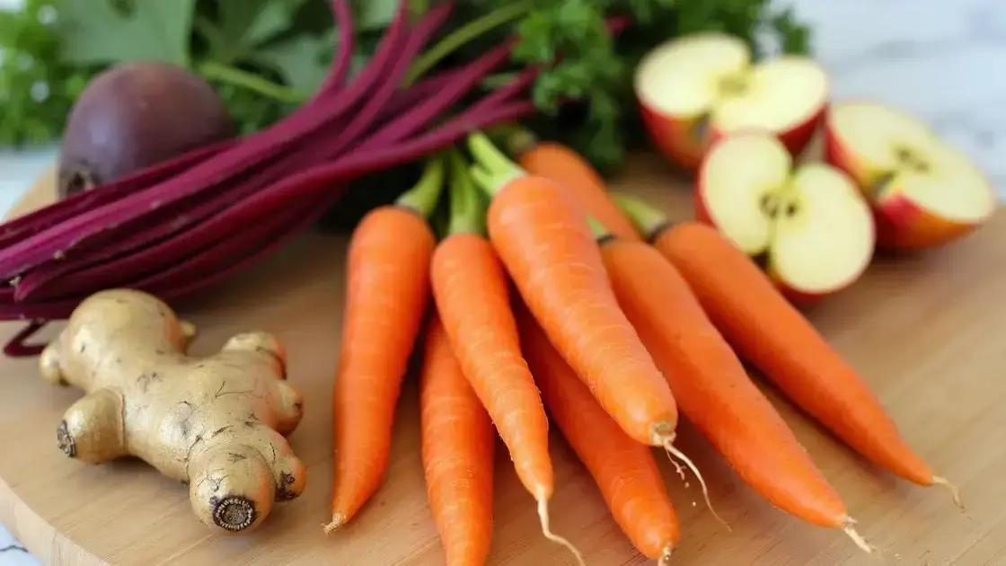 Ingredients Needed for Beet and Carrot Juice