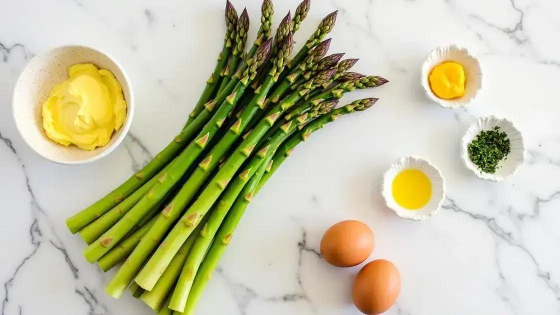 Ingredients Needed for Grilled Asparagus and Egg Salad
