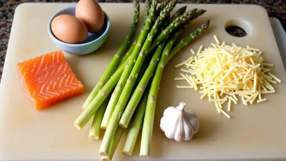 Ingredients Needed for Salmon and Asparagus Frittata