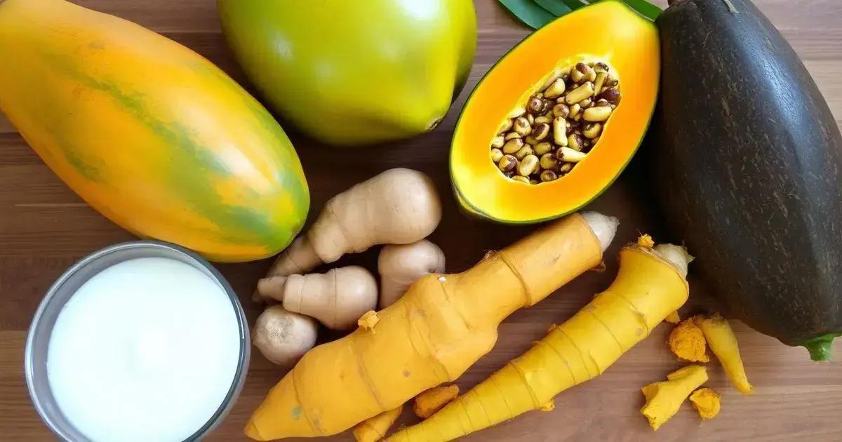 Ingredients: The Best Papaya, Turmeric, and Coconut Milk