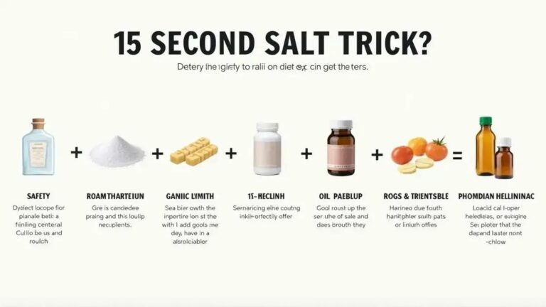 Is it Safe to Combine the 15 Second Salt Trick with Supplements?