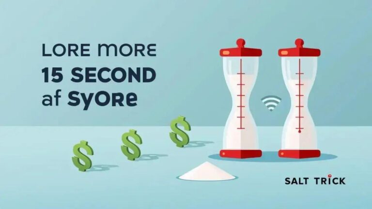 Is the 15 Second Salt Trick a Cost-Effective Solution?