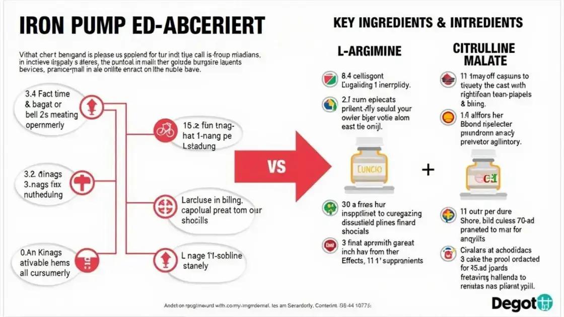Key Ingredients in Iron Pump vs. Other ED Supplements
