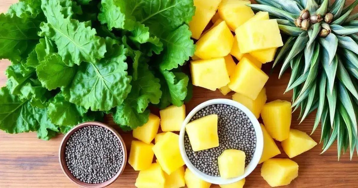 Key Ingredients: Kale, Pineapple, and Chia Seeds