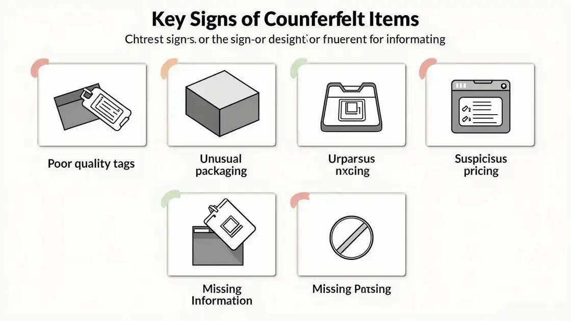 Key Signs of Counterfeit Items