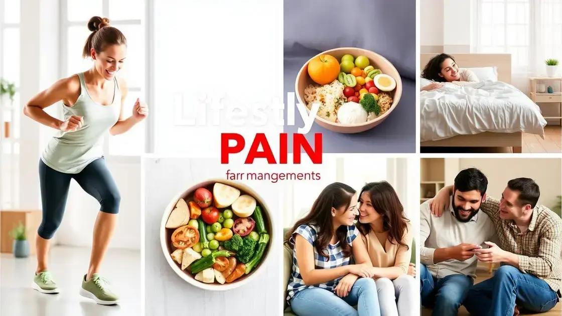 Lifestyle Changes for Better Pain Management