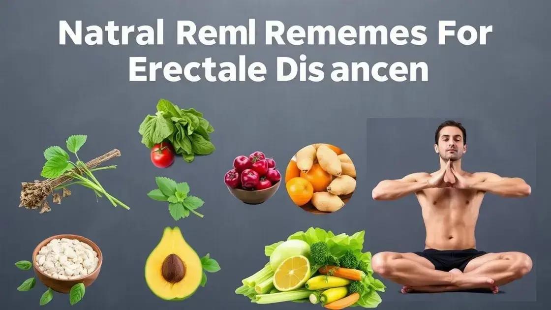 Natural Remedies for Erectile Dysfunction