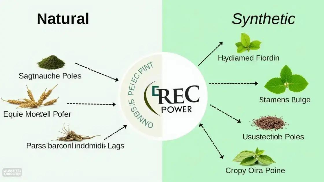 Natural vs Synthetic Ingredients in Erec Power