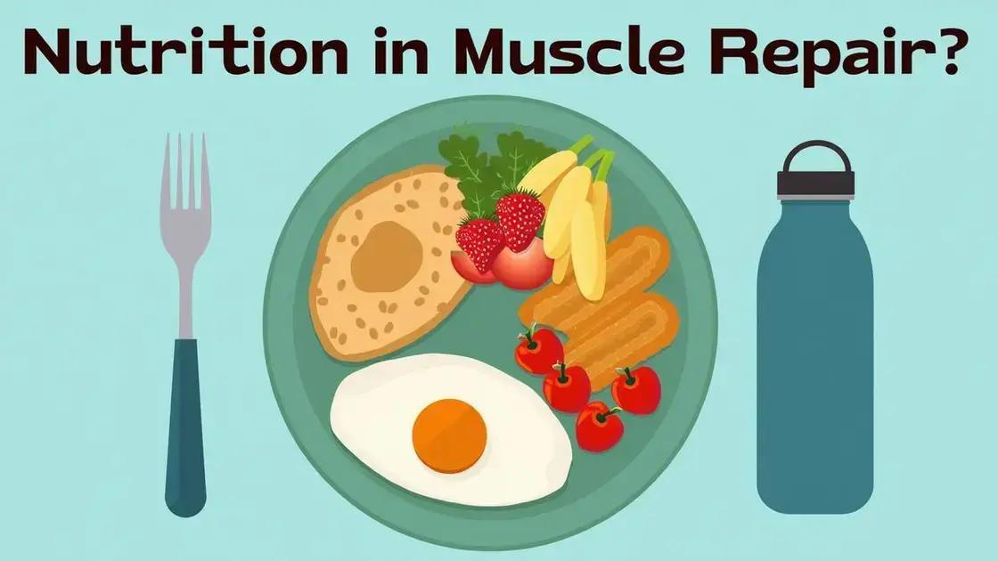 Nutrition for Muscle Repair