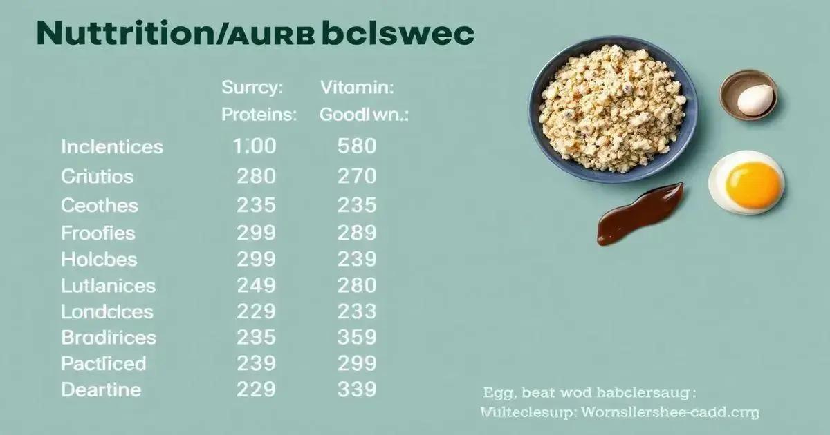 Nutritional Analysis of the Ingredients