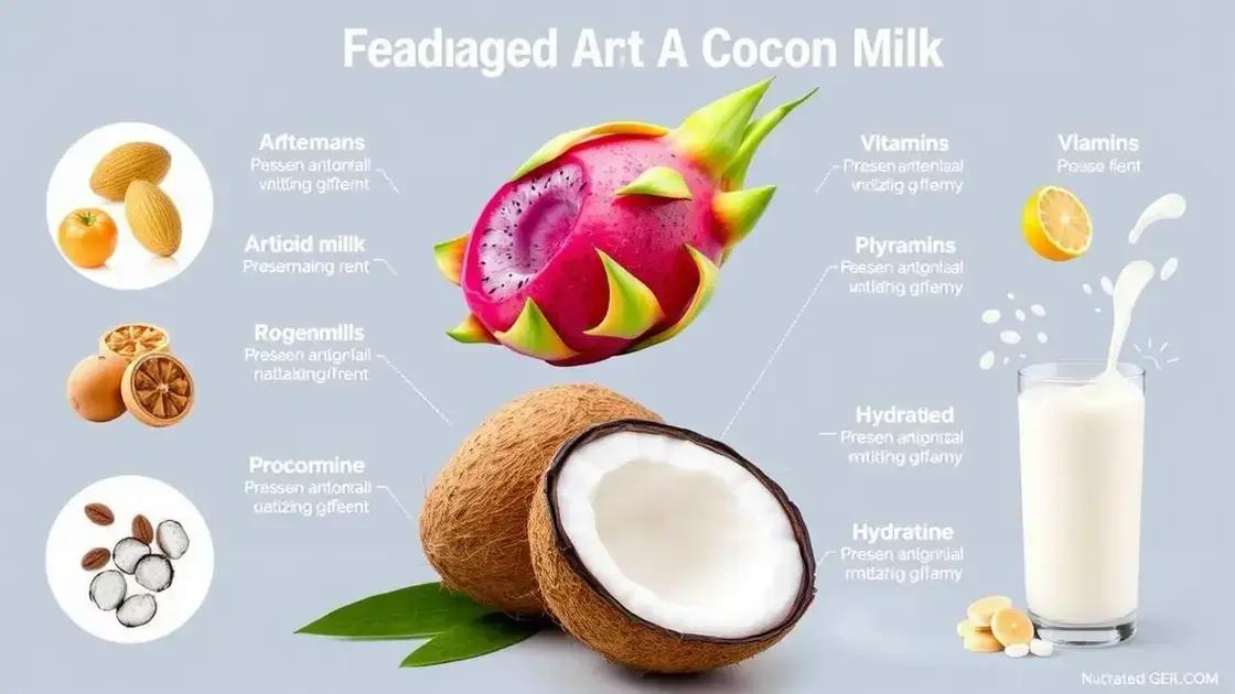 Nutritional Benefits of Dragon Fruit and Coconut Milk