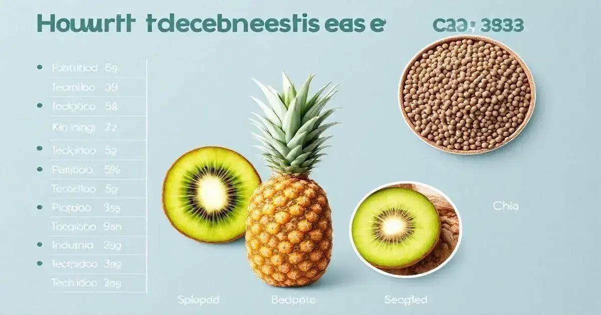 Nutritional Benefits of Kiwi, Pineapple, and Chia Seeds