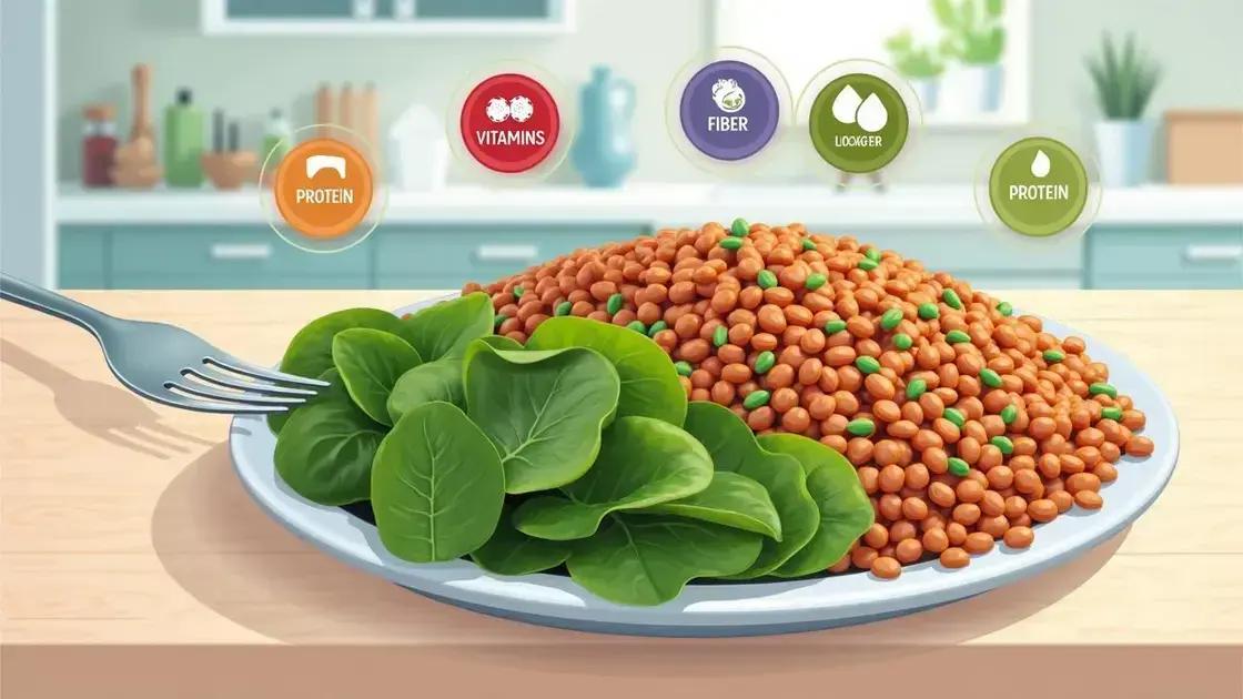 Nutritional Benefits of Lentils and Spinach