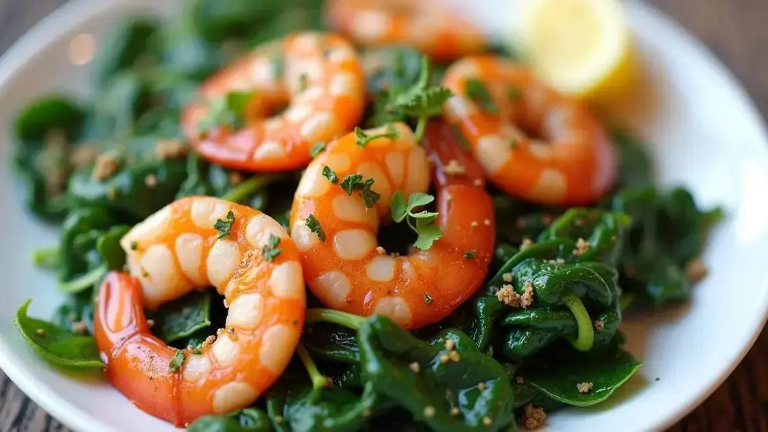 Nutritional Benefits of Shrimp and Spinach