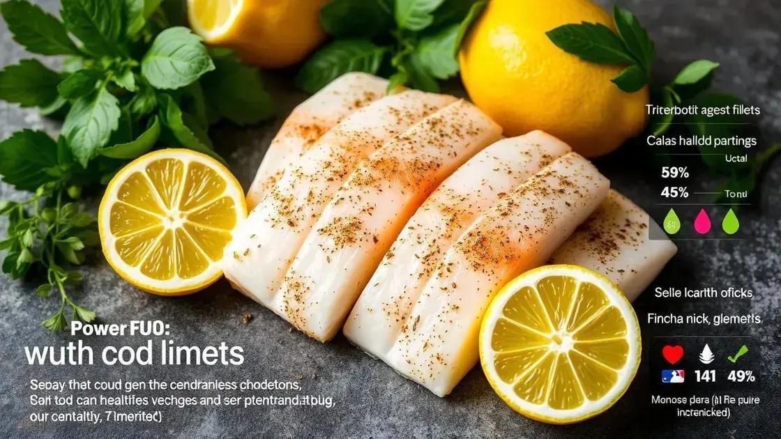 Nutritional Value of Cod and Lemon
