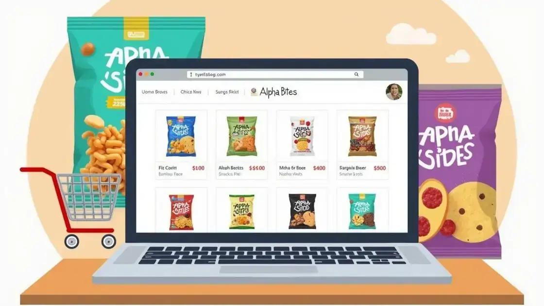 Online Options for Purchasing Alpha Bites
