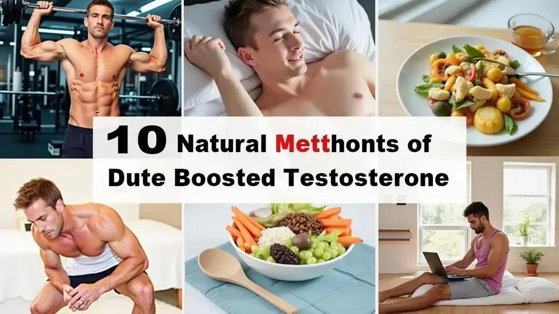 Other Ways to Boost Testosterone Naturally