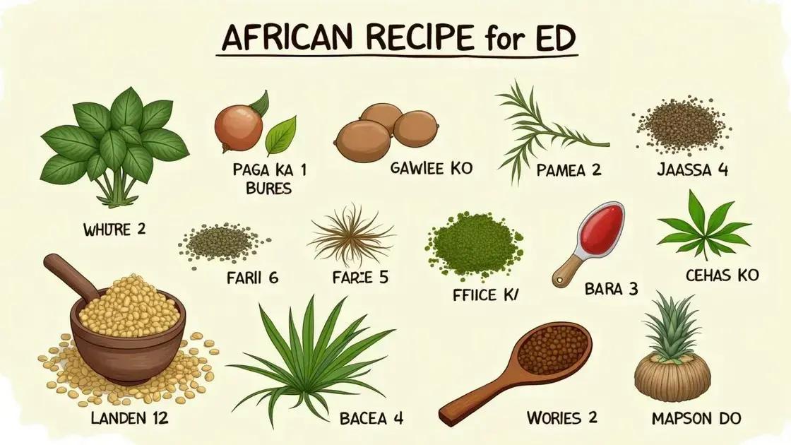 Overview of African Recipe for ED