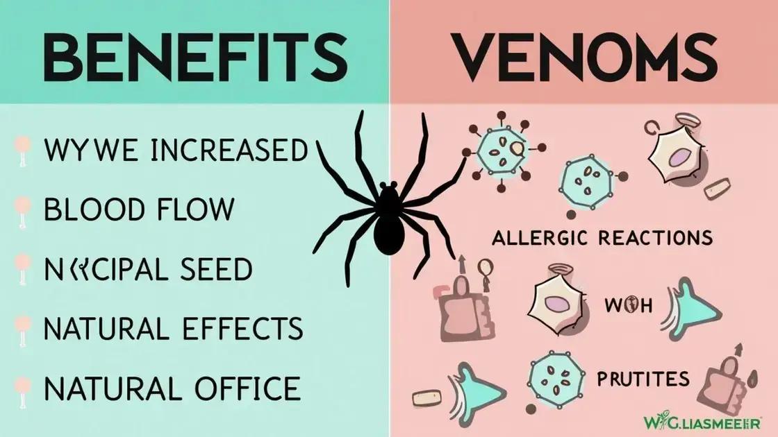 Potential Benefits and Risks of Using Spider Venom