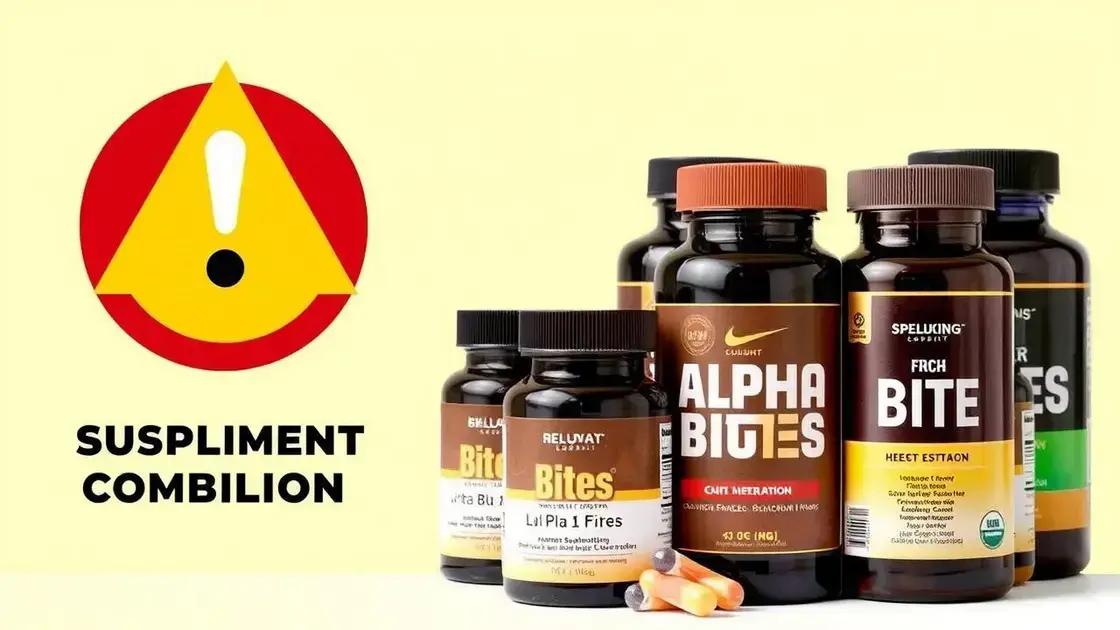 Potential Risks of Mixing Alpha Bites